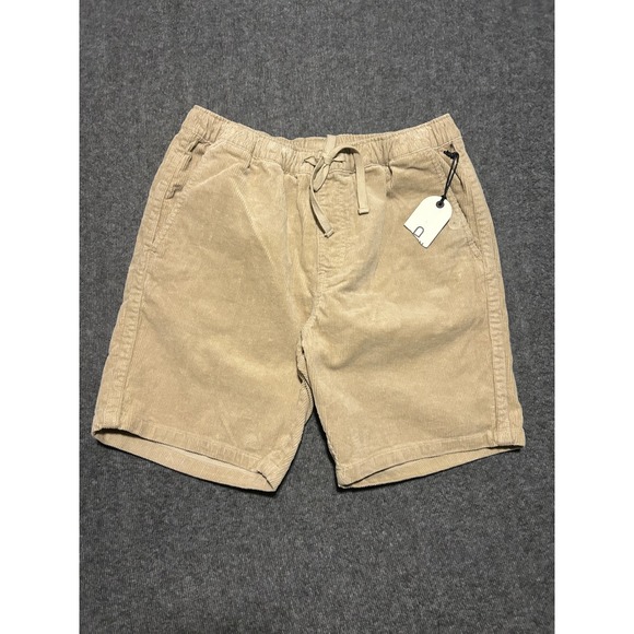 Katin Other - Katin Corduroy Patio Short Mens Medium Kord beige Surf Drawstring Beach NWT